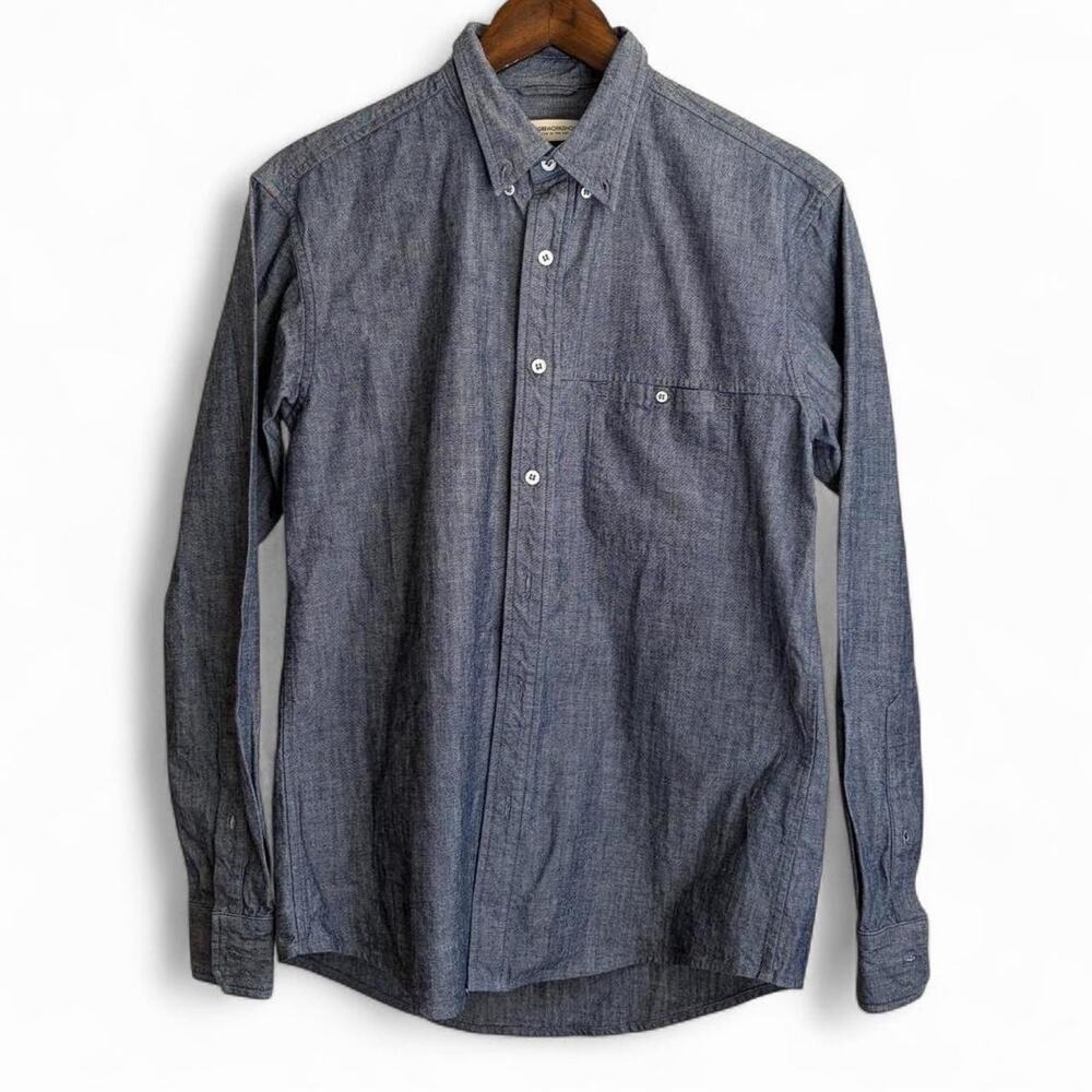 Raleigh Workshop USA Handcrafted Chambray Men’s M Denim Shirt